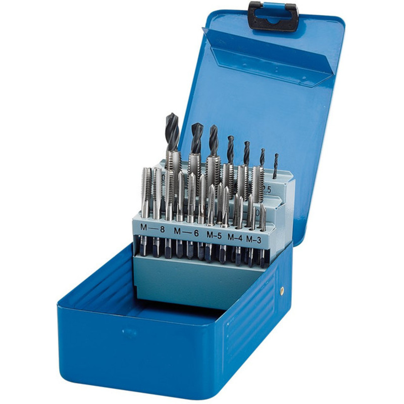 Metric Tap & Drill Bit Set Cased Tap & Drill Sets Taps & Dies